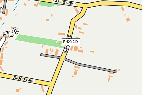 RH20 2JX map - OS OpenMap – Local (Ordnance Survey)