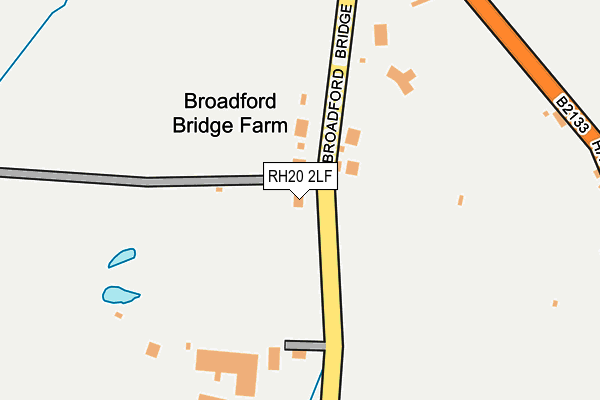 RH20 2LF map - OS OpenMap – Local (Ordnance Survey)