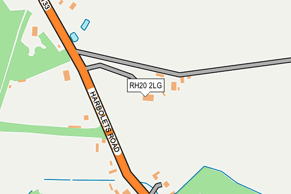 RH20 2LG map - OS OpenMap – Local (Ordnance Survey)