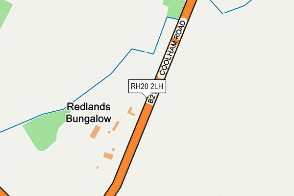 RH20 2LH map - OS OpenMap – Local (Ordnance Survey)