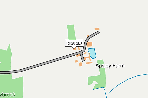 RH20 2LJ map - OS OpenMap – Local (Ordnance Survey)