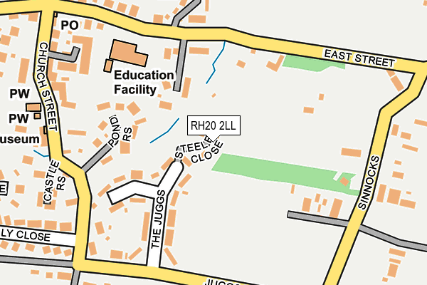 RH20 2LL map - OS OpenMap – Local (Ordnance Survey)
