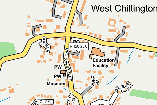 RH20 2LX map - OS OpenMap – Local (Ordnance Survey)