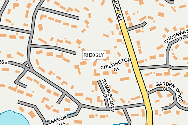 RH20 2LY map - OS OpenMap – Local (Ordnance Survey)