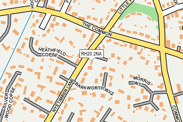 RH20 2NA map - OS OpenMap – Local (Ordnance Survey)