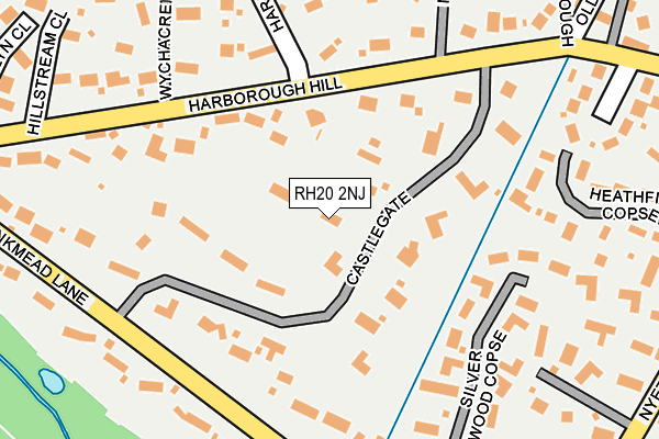 RH20 2NJ map - OS OpenMap – Local (Ordnance Survey)
