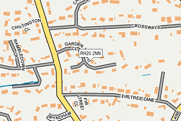 RH20 2NN map - OS OpenMap – Local (Ordnance Survey)