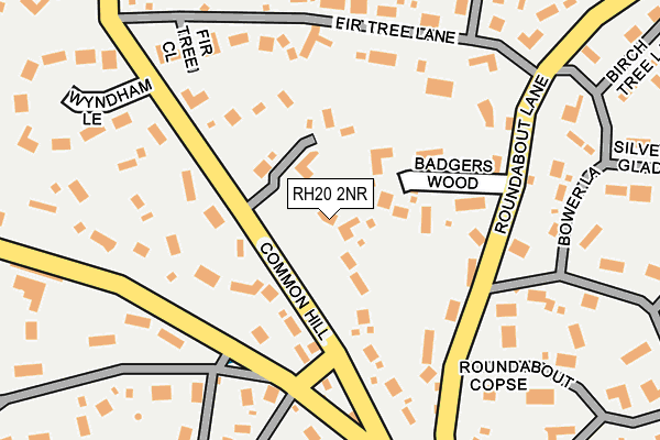 RH20 2NR map - OS OpenMap – Local (Ordnance Survey)