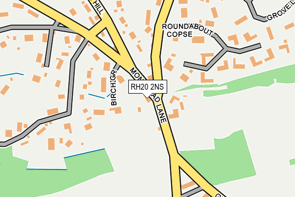 RH20 2NS map - OS OpenMap – Local (Ordnance Survey)