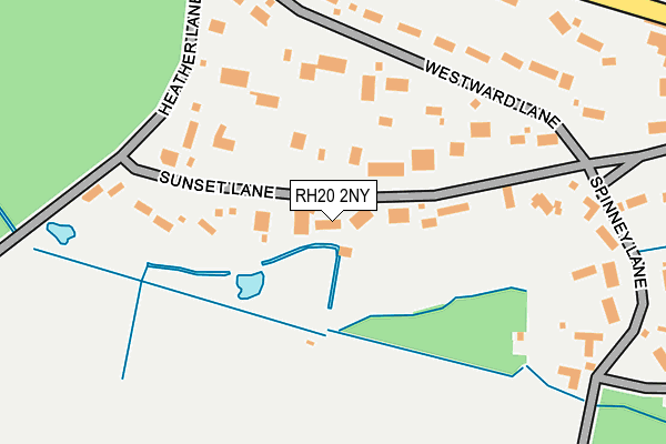 RH20 2NY map - OS OpenMap – Local (Ordnance Survey)