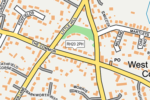 RH20 2PH map - OS OpenMap – Local (Ordnance Survey)