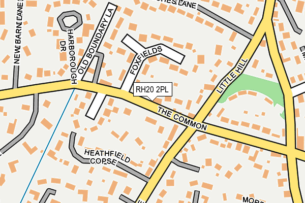 RH20 2PL map - OS OpenMap – Local (Ordnance Survey)