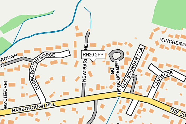 RH20 2PP map - OS OpenMap – Local (Ordnance Survey)
