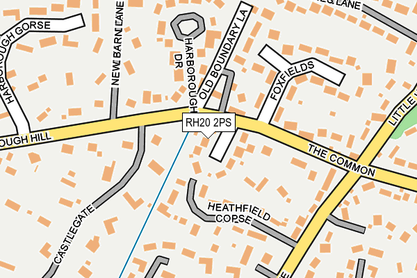 RH20 2PS map - OS OpenMap – Local (Ordnance Survey)