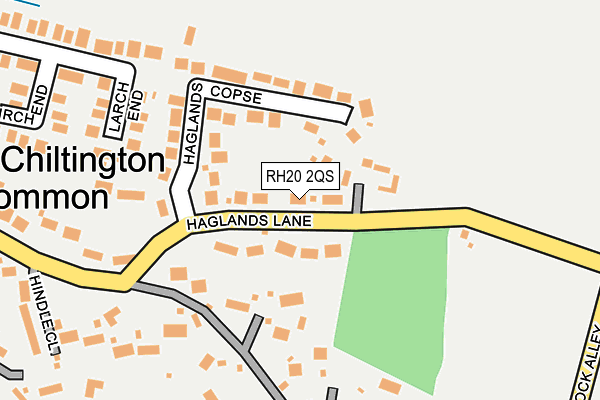 RH20 2QS map - OS OpenMap – Local (Ordnance Survey)