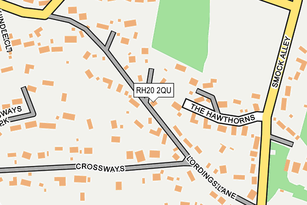 RH20 2QU map - OS OpenMap – Local (Ordnance Survey)