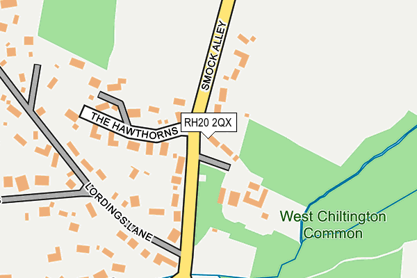 RH20 2QX map - OS OpenMap – Local (Ordnance Survey)