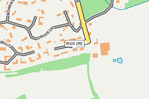 RH20 2RE map - OS OpenMap – Local (Ordnance Survey)