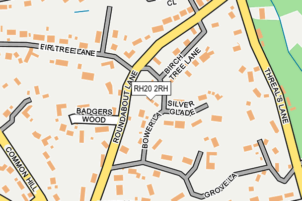 RH20 2RH map - OS OpenMap – Local (Ordnance Survey)