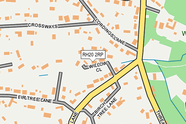 RH20 2RP map - OS OpenMap – Local (Ordnance Survey)