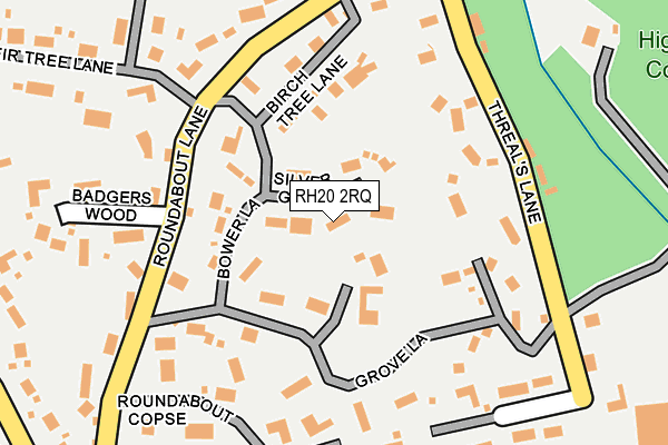 RH20 2RQ map - OS OpenMap – Local (Ordnance Survey)