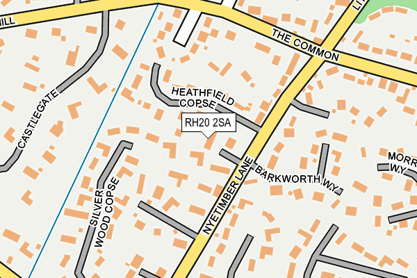 RH20 2SA map - OS OpenMap – Local (Ordnance Survey)