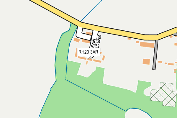 RH20 3AR map - OS OpenMap – Local (Ordnance Survey)