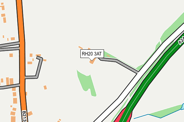 RH20 3AT map - OS OpenMap – Local (Ordnance Survey)