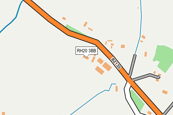 RH20 3BB map - OS OpenMap – Local (Ordnance Survey)
