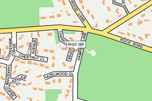 RH20 3BF map - OS OpenMap – Local (Ordnance Survey)