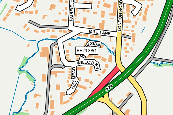RH20 3BG map - OS OpenMap – Local (Ordnance Survey)