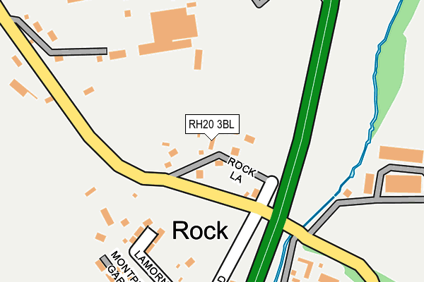 RH20 3BL map - OS OpenMap – Local (Ordnance Survey)