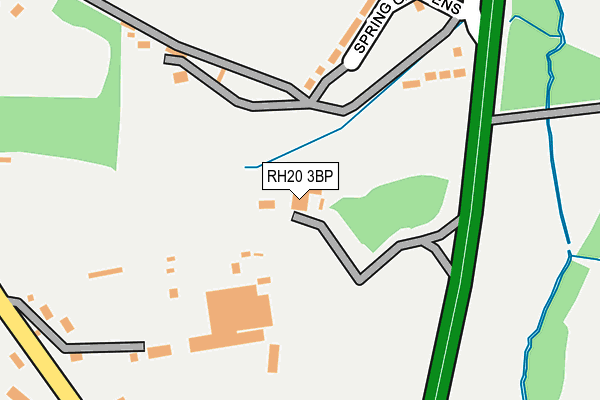 RH20 3BP map - OS OpenMap – Local (Ordnance Survey)