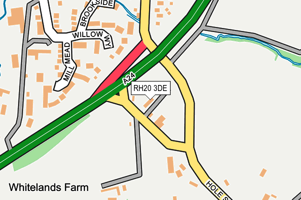 RH20 3DE map - OS OpenMap – Local (Ordnance Survey)