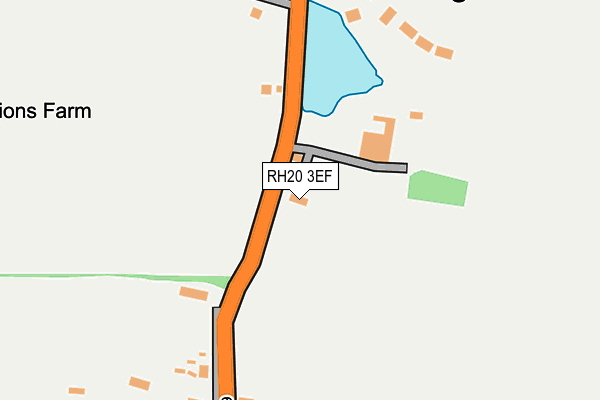 RH20 3EF map - OS OpenMap – Local (Ordnance Survey)