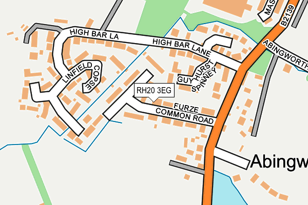 RH20 3EG map - OS OpenMap – Local (Ordnance Survey)