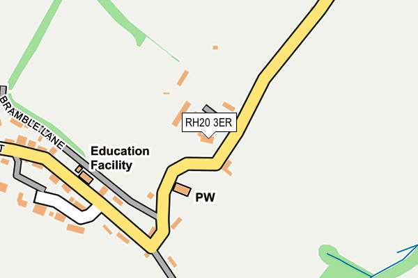 RH20 3ER map - OS OpenMap – Local (Ordnance Survey)