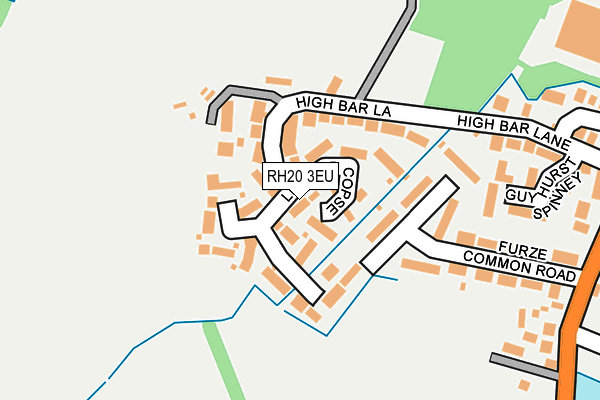 RH20 3EU map - OS OpenMap – Local (Ordnance Survey)