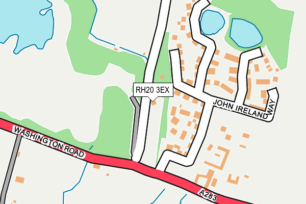 RH20 3EX map - OS OpenMap – Local (Ordnance Survey)