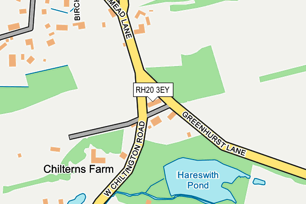 RH20 3EY map - OS OpenMap – Local (Ordnance Survey)