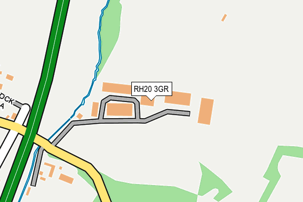 RH20 3GR map - OS OpenMap – Local (Ordnance Survey)
