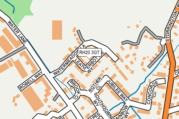 RH20 3GT map - OS OpenMap – Local (Ordnance Survey)