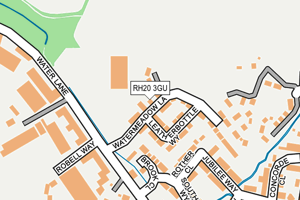 RH20 3GU map - OS OpenMap – Local (Ordnance Survey)