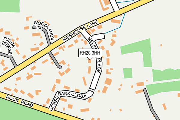 RH20 3HH map - OS OpenMap – Local (Ordnance Survey)