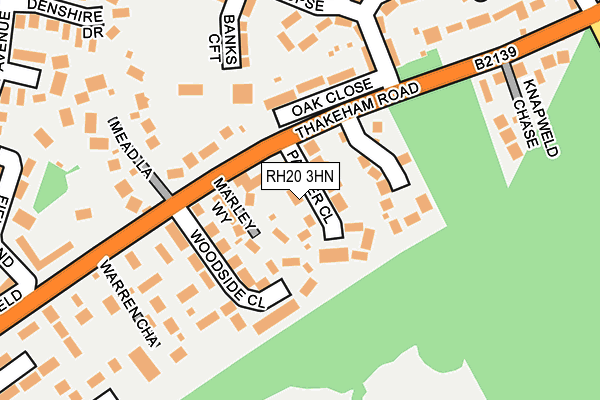 RH20 3HN map - OS OpenMap – Local (Ordnance Survey)