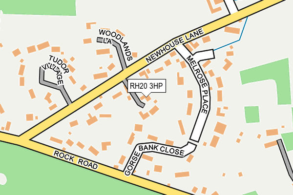 RH20 3HP map - OS OpenMap – Local (Ordnance Survey)