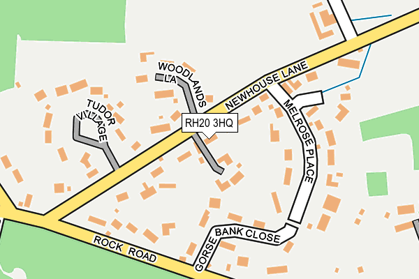 RH20 3HQ map - OS OpenMap – Local (Ordnance Survey)