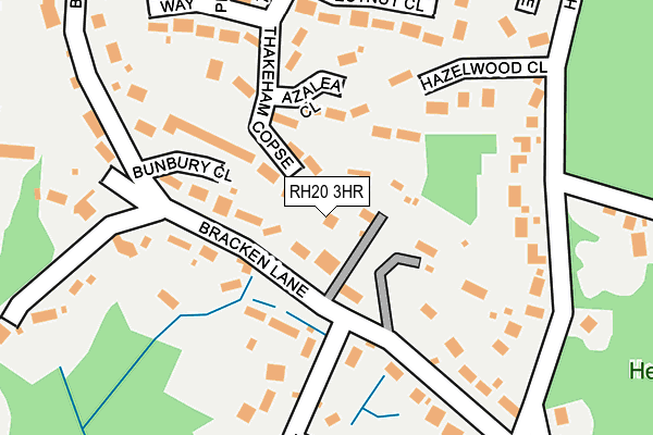 RH20 3HR map - OS OpenMap – Local (Ordnance Survey)
