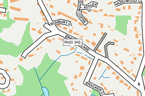 RH20 3HS map - OS OpenMap – Local (Ordnance Survey)