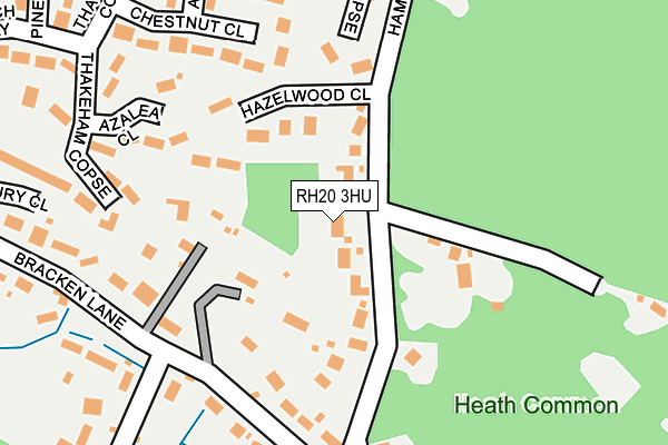RH20 3HU map - OS OpenMap – Local (Ordnance Survey)